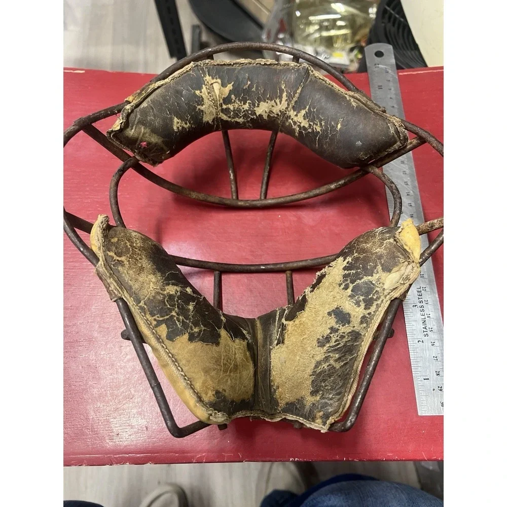 Vintage antique wire cage baseball catchers facemask‎ guard